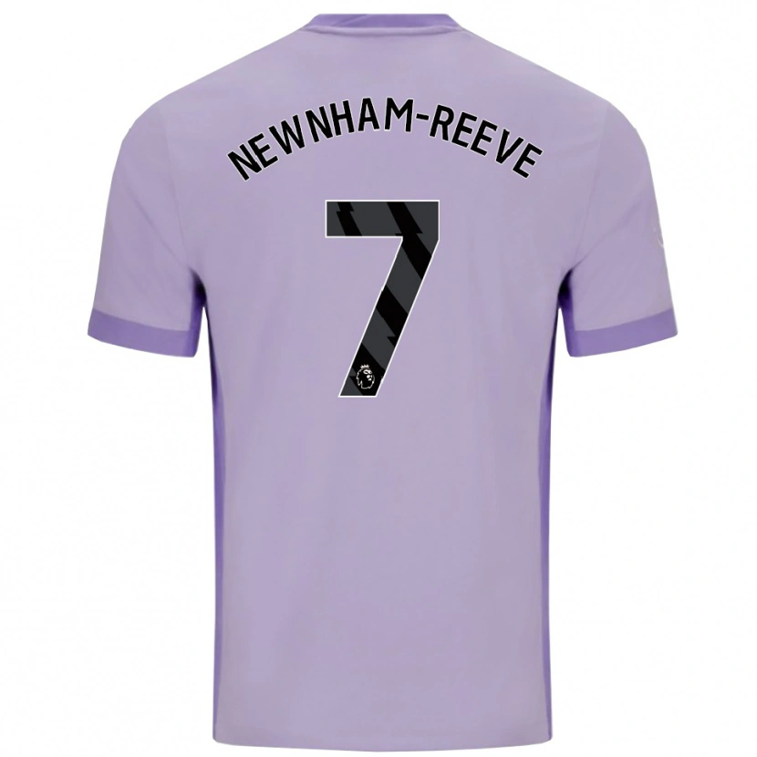 Danxen Homem Camisola Bode Newnham-Reeve #7 Roxo Taro Branco Alternativa 2025/26 Camisa