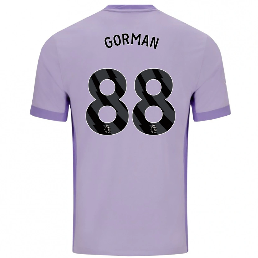 Danxen Homem Camisola Ronnie Gorman #88 Roxo Taro Branco Alternativa 2025/26 Camisa