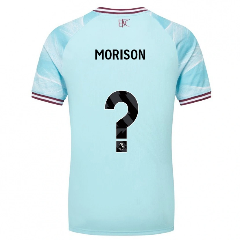 Danxen Homem Camisola Dylan Morison #0 Azul Celeste Borgonha Alternativa 2025/26 Camisa