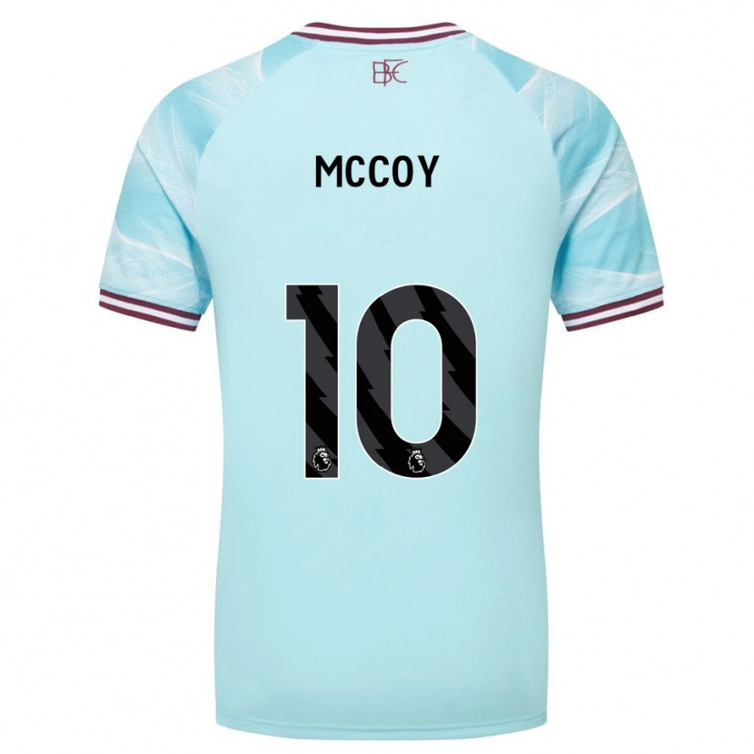 Danxen Homem Camisola Adam Mccoy #10 Azul Celeste Borgonha Alternativa 2025/26 Camisa