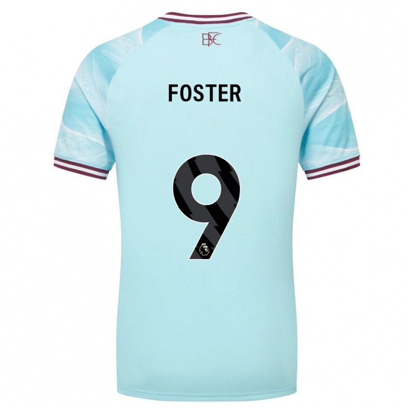 Danxen Homem Camisola Lyle Foster #9 Azul Celeste Borgonha Alternativa 2025/26 Camisa