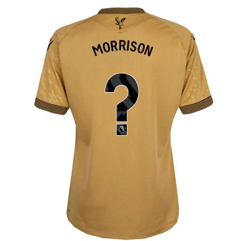 Danxen Homem Camisola Jack Wells-Morrison #0 Dourado Preto Alternativa 2025/26 Camisa