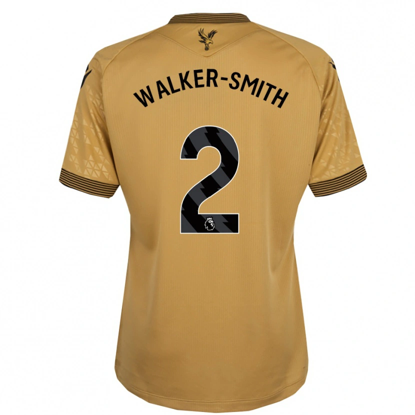 Danxen Homem Camisola Charlie Walker-Smith #2 Dourado Preto Alternativa 2025/26 Camisa