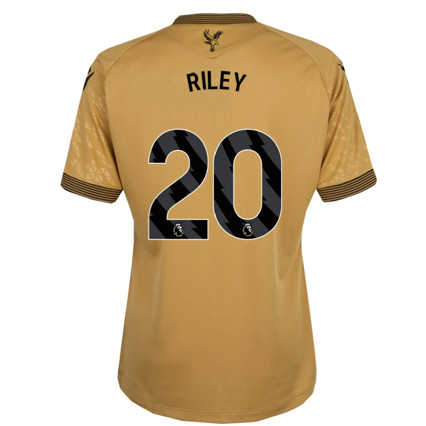 Danxen Homem Camisola Indiah-Paige Riley #20 Dourado Preto Alternativa 2025/26 Camisa