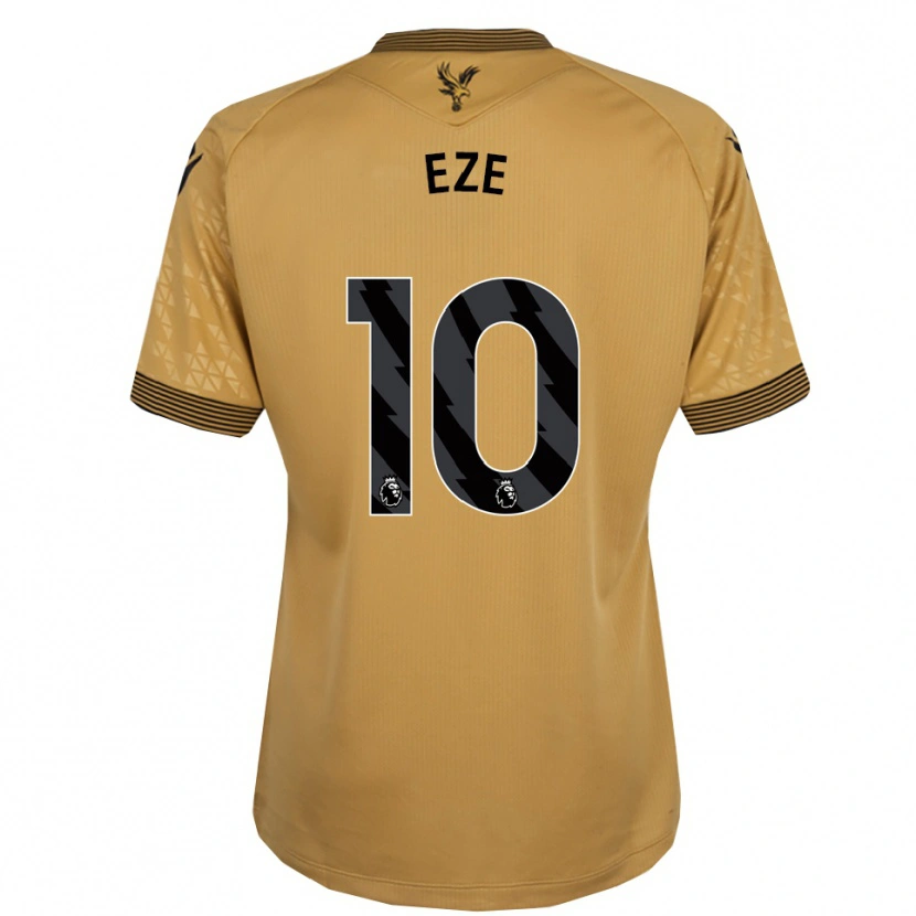 Danxen Homem Camisola Eberechi Eze #10 Dourado Preto Alternativa 2025/26 Camisa
