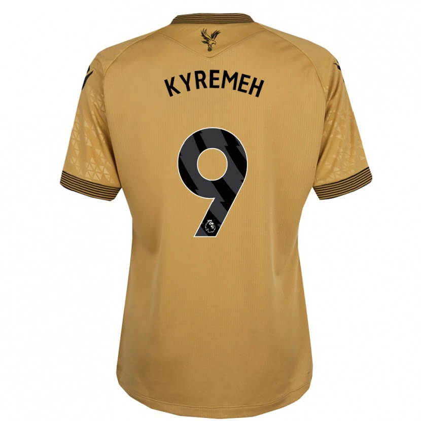 Danxen Homem Camisola Jerome Kyremeh #9 Dourado Preto Alternativa 2025/26 Camisa