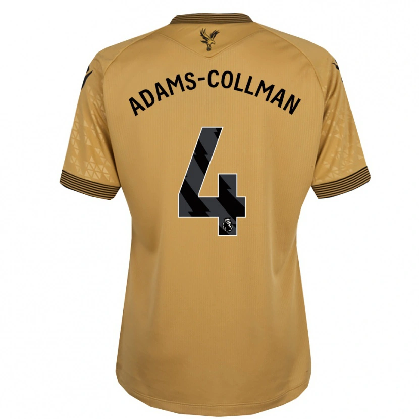 Danxen Homem Camisola Kai-Reece Adams-Collman #4 Dourado Preto Alternativa 2025/26 Camisa