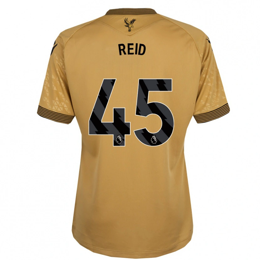 Danxen Homem Camisola Dylan Reid #45 Dourado Preto Alternativa 2025/26 Camisa
