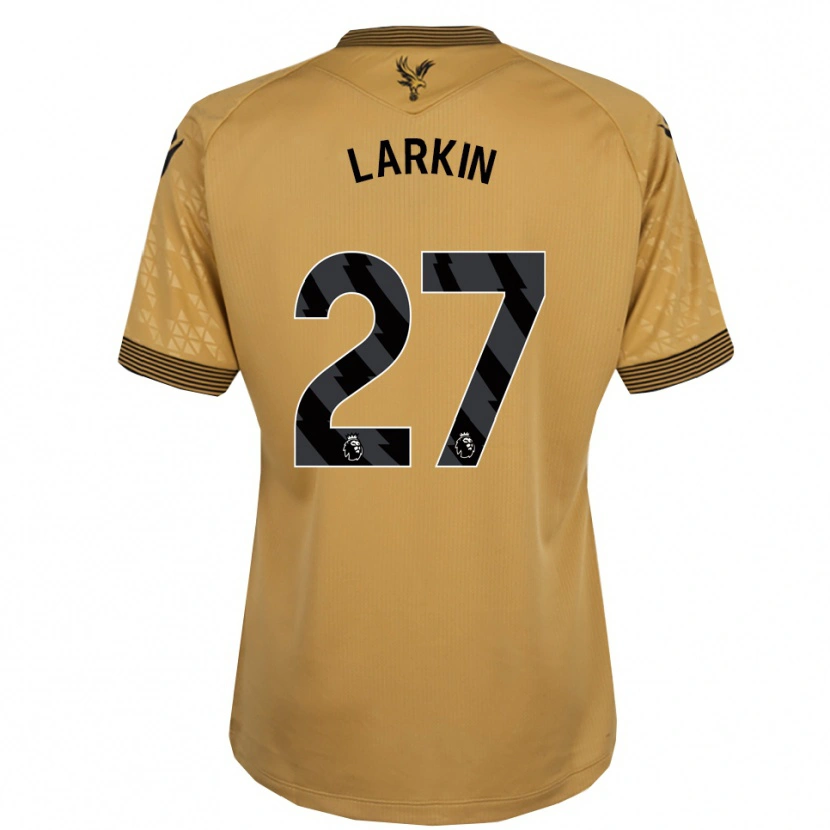 Danxen Homem Camisola Abbie Larkin #27 Dourado Preto Alternativa 2025/26 Camisa