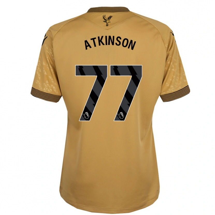 Danxen Homem Camisola Isibeal Atkinson #77 Dourado Preto Alternativa 2025/26 Camisa