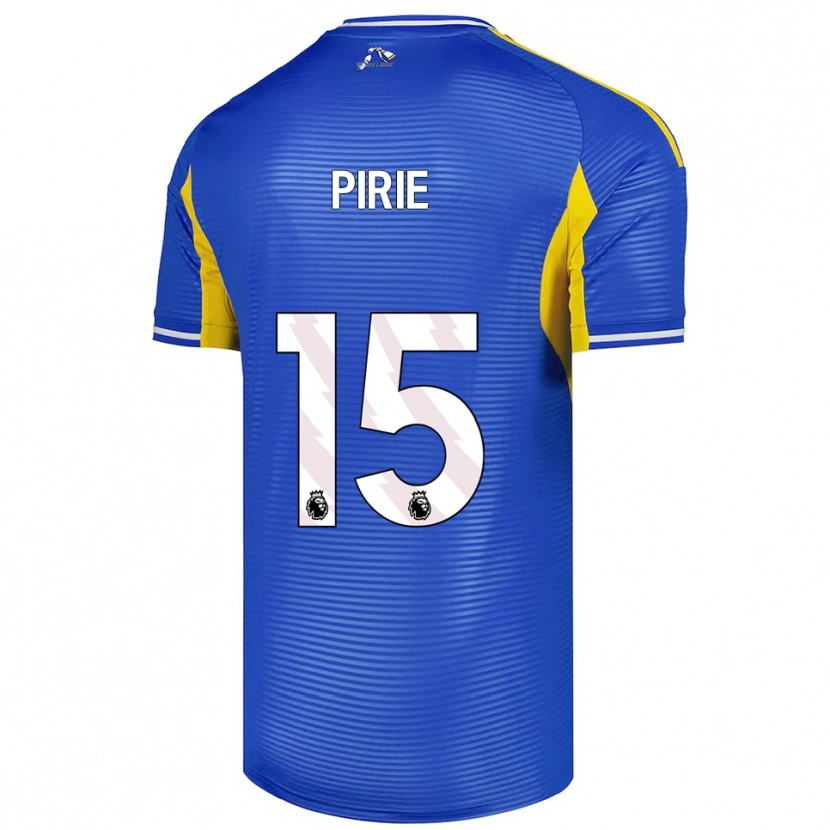 Danxen Homem Camisola Lewis Pirie #15 Azul Amarelo Alternativa 2025/26 Camisa