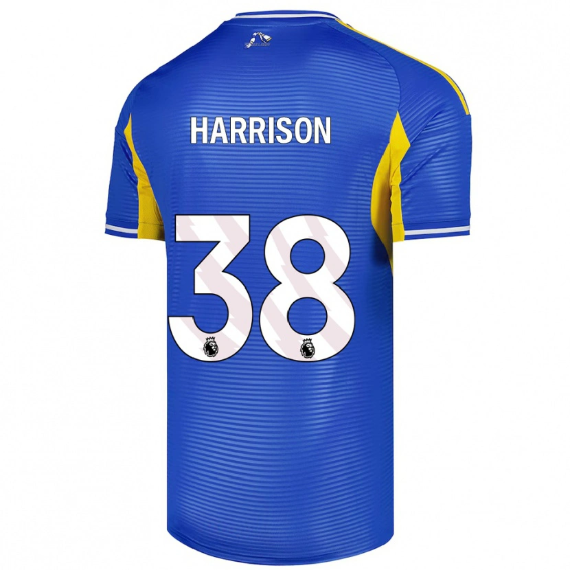 Danxen Homem Camisola Jack Harrison #38 Azul Amarelo Alternativa 2025/26 Camisa