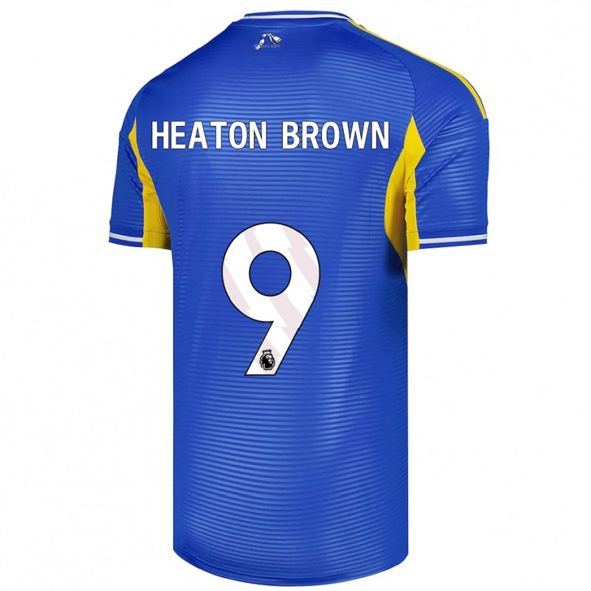 Danxen Homem Camisola Heaton Brown #9 Azul Amarelo Alternativa 2025/26 Camisa