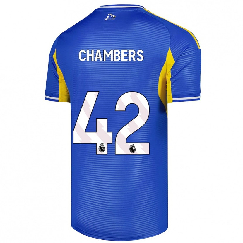 Danxen Homem Camisola Sam Chambers #42 Azul Amarelo Alternativa 2025/26 Camisa