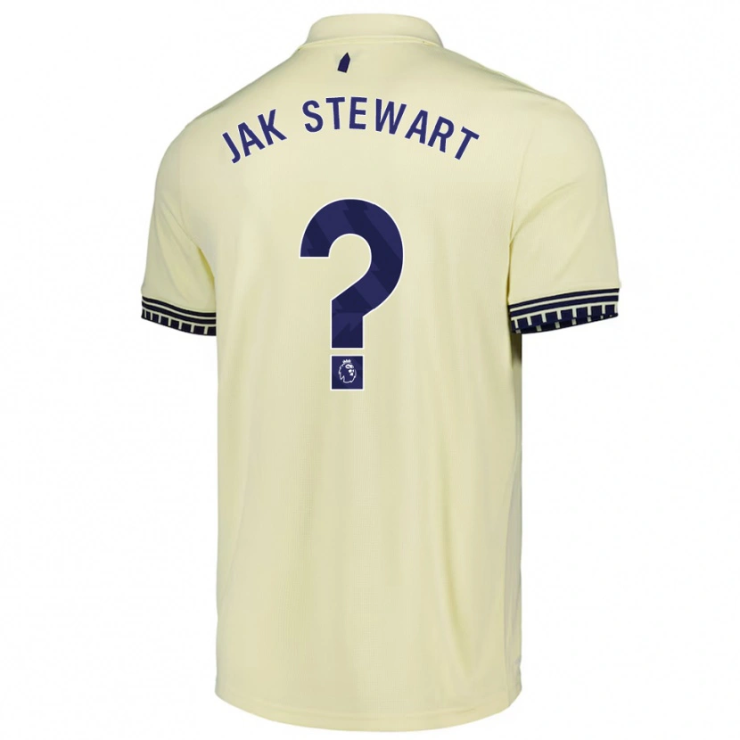 Danxen Homem Camisola Jak Stewart #0 Branco Sujo Preto Alternativa 2025/26 Camisa
