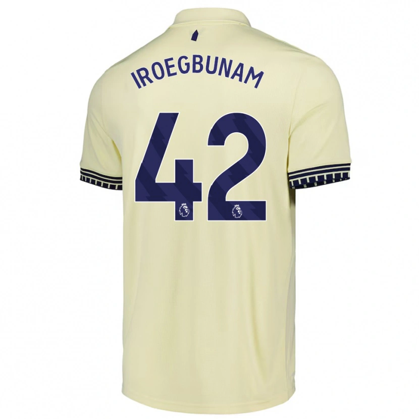 Danxen Homem Camisola Tim Iroegbunam #42 Branco Sujo Preto Alternativa 2025/26 Camisa