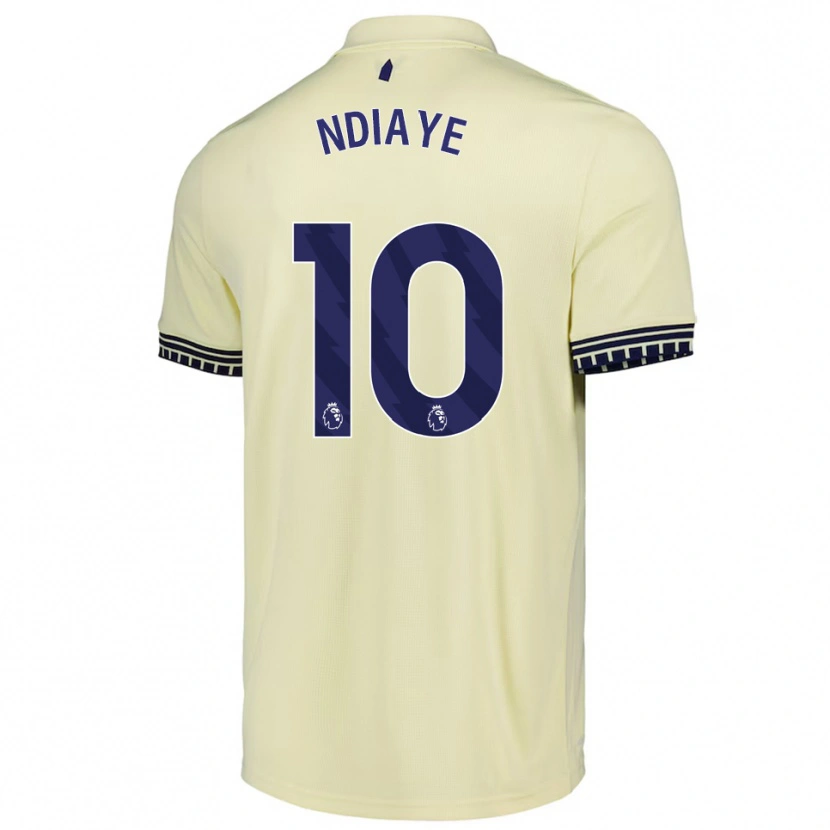 Danxen Homem Camisola Iliman Ndiaye #10 Branco Sujo Preto Alternativa 2025/26 Camisa