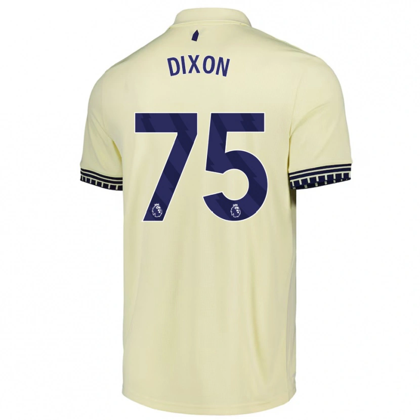 Danxen Homem Camisola Roman Dixon #75 Branco Sujo Preto Alternativa 2025/26 Camisa