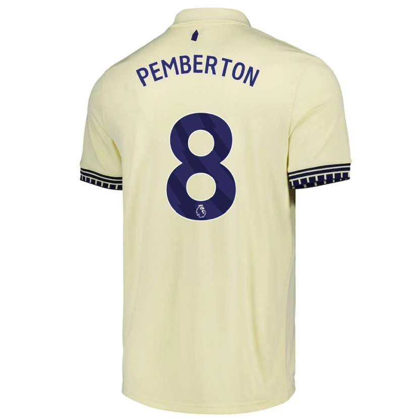 Danxen Homem Camisola Dafi-Tomos Pemberton #8 Branco Sujo Preto Alternativa 2025/26 Camisa