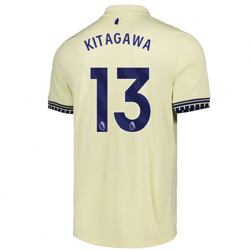 Danxen Homem Camisola Hikaru Kitagawa #13 Branco Sujo Preto Alternativa 2025/26 Camisa