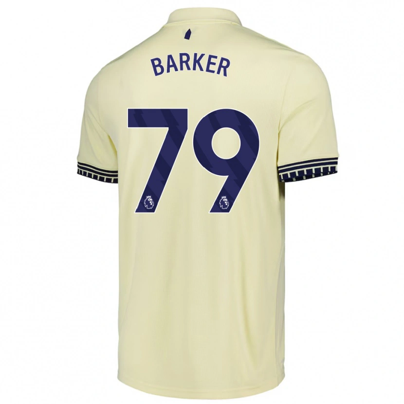 Danxen Homem Camisola Owen Barker #79 Branco Sujo Preto Alternativa 2025/26 Camisa