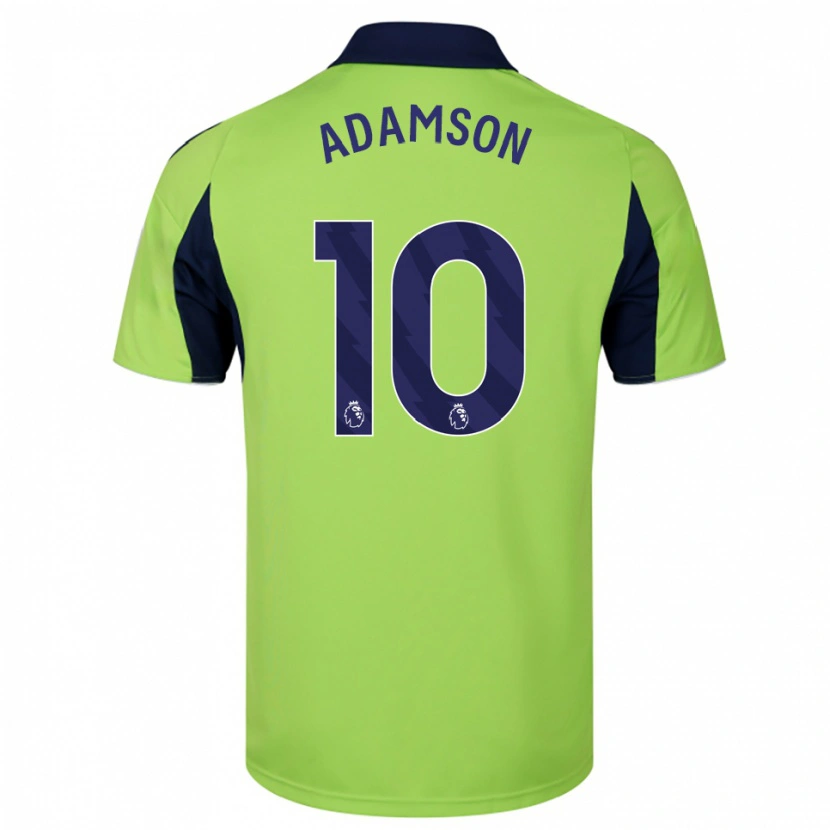 Danxen Homem Camisola Sasha Adamson #10 Verde Marinho Branco Alternativa 2025/26 Camisa