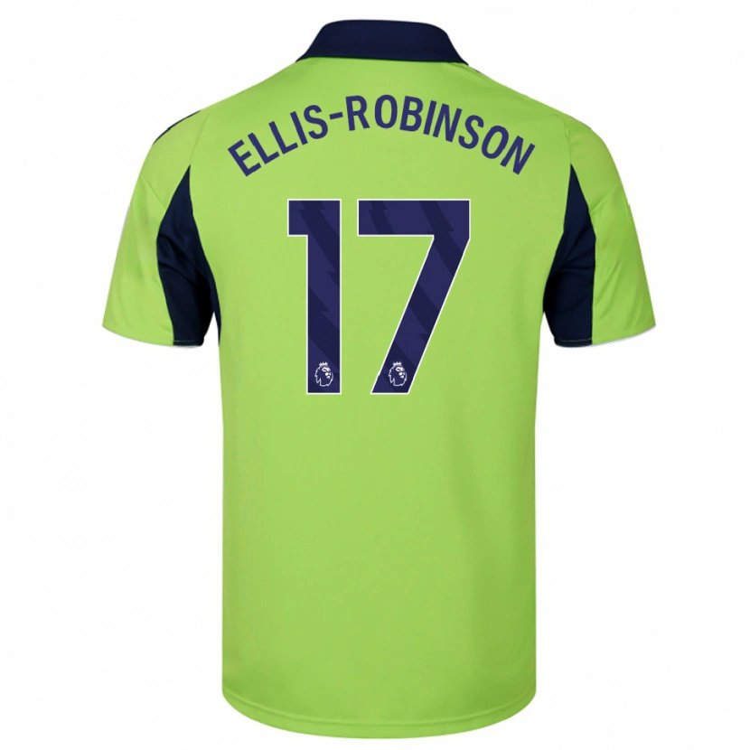 Danxen Homem Camisola Eddie Ellis-Robinson #17 Verde Marinho Branco Alternativa 2025/26 Camisa