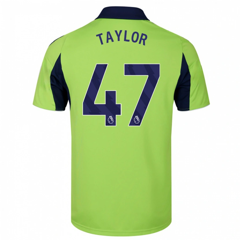 Danxen Homem Camisola Bo Taylor #47 Verde Marinho Branco Alternativa 2025/26 Camisa