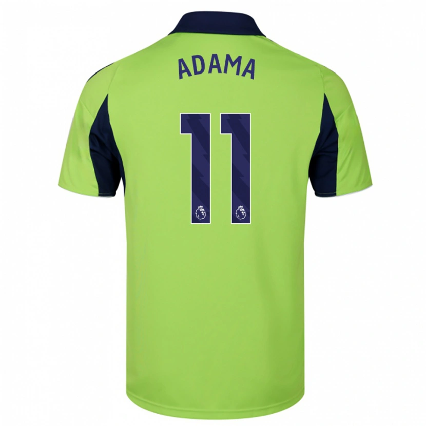 Danxen Homem Camisola Adama Traoré #11 Verde Marinho Branco Alternativa 2025/26 Camisa