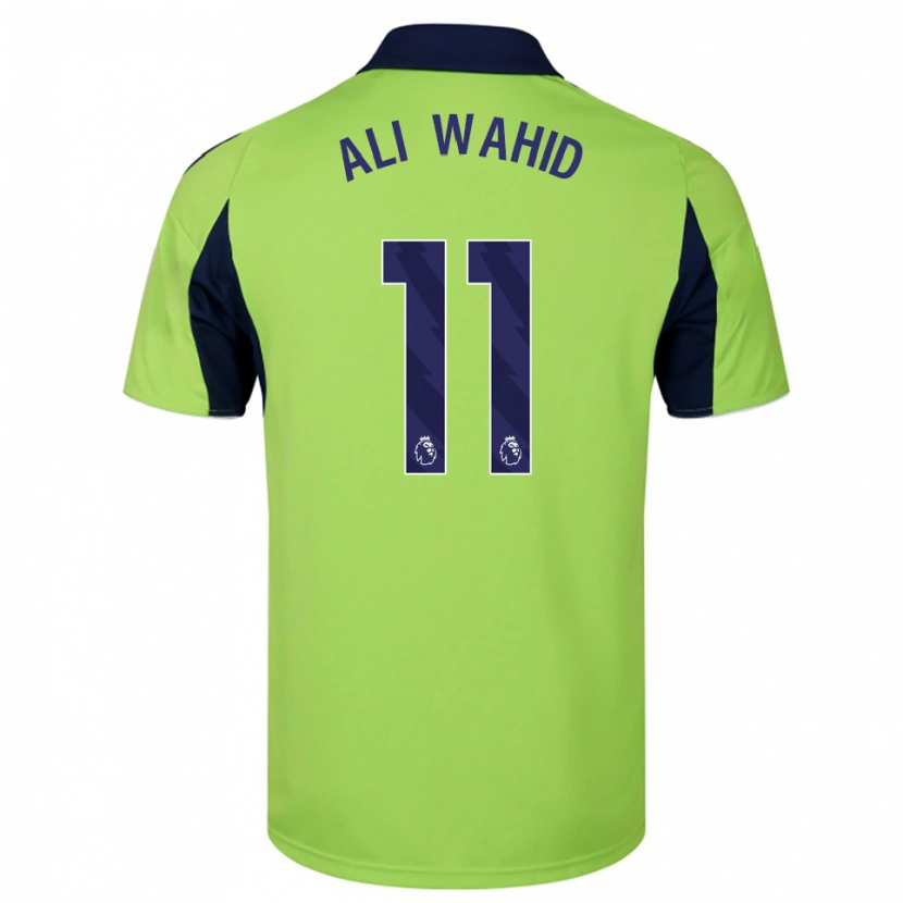 Danxen Homem Camisola Farhaan Ali Wahid #11 Verde Marinho Branco Alternativa 2025/26 Camisa