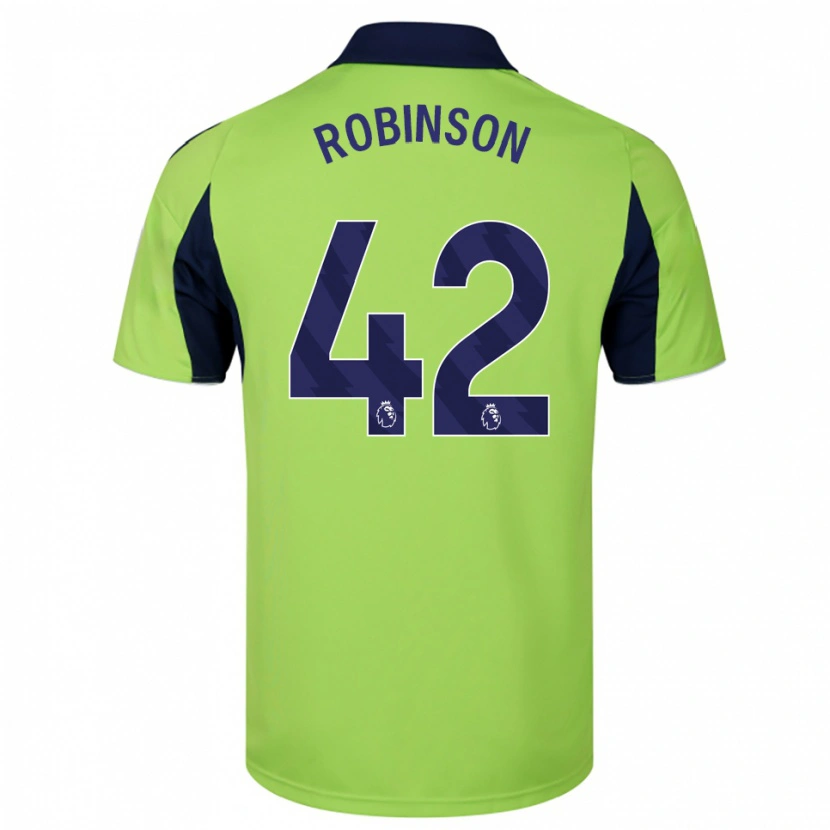 Danxen Homem Camisola Charlie Robinson #42 Verde Marinho Branco Alternativa 2025/26 Camisa