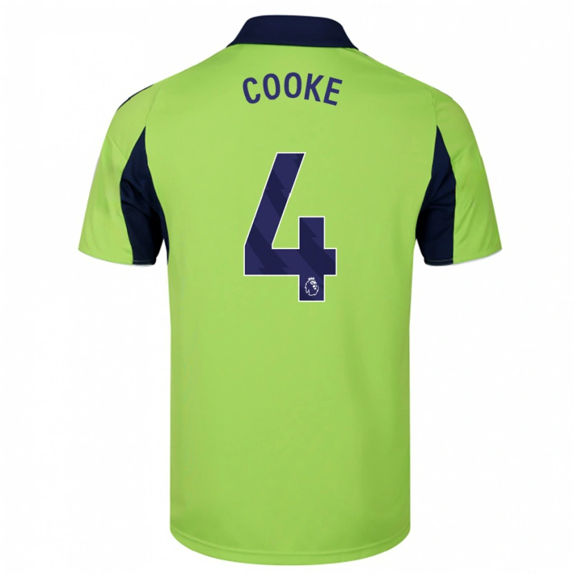 Danxen Homem Camisola Logan Cooke #4 Verde Marinho Branco Alternativa 2025/26 Camisa