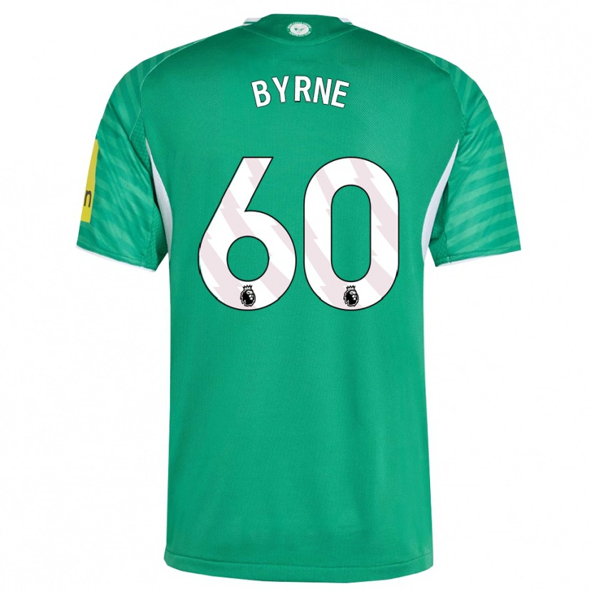 Danxen Homem Camisola Reece Byrne #60 Verde Branco Alternativa 2025/26 Camisa