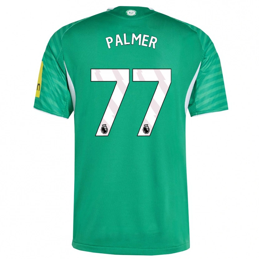Danxen Homem Camisola Darren Palmer #77 Verde Branco Alternativa 2025/26 Camisa