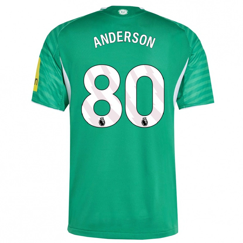 Danxen Homem Camisola Will Anderson #80 Verde Branco Alternativa 2025/26 Camisa