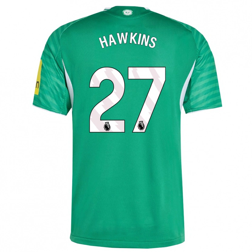 Danxen Homem Camisola Hannah Hawkins #27 Verde Branco Alternativa 2025/26 Camisa