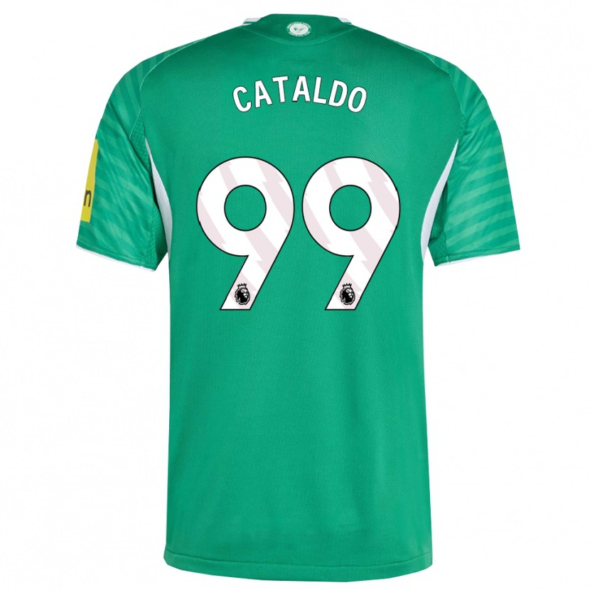 Danxen Homem Camisola Lia Cataldo #99 Verde Branco Alternativa 2025/26 Camisa