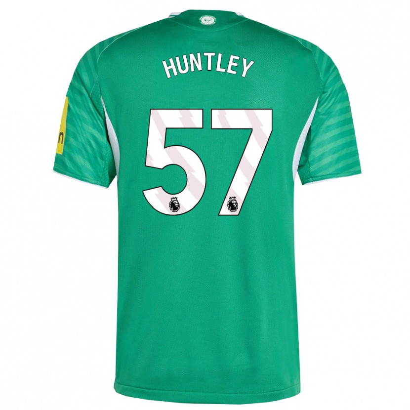 Danxen Homem Camisola James Huntley #57 Verde Branco Alternativa 2025/26 Camisa