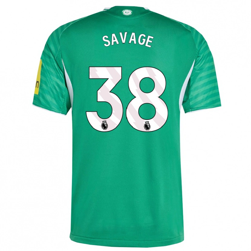Danxen Homem Camisola Remi Savage #38 Verde Branco Alternativa 2025/26 Camisa