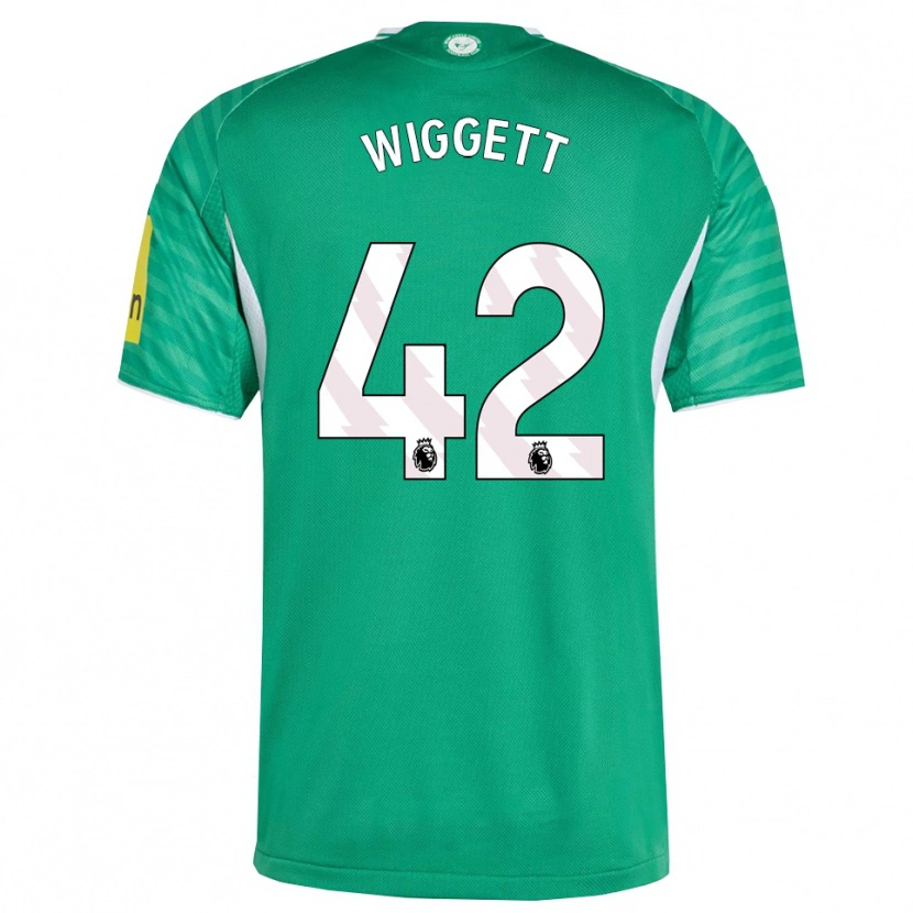 Danxen Homem Camisola Charlie Wiggett #42 Verde Branco Alternativa 2025/26 Camisa