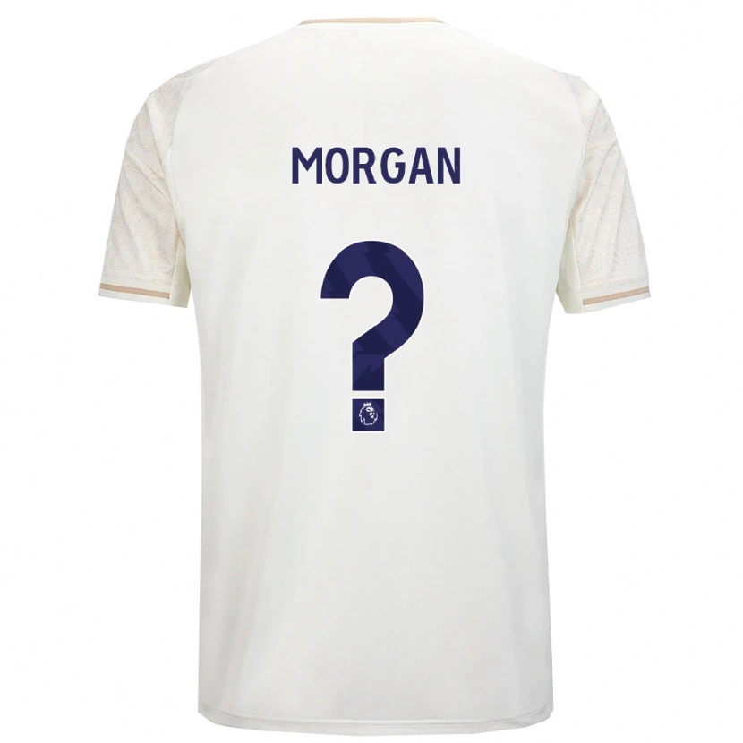 Danxen Homem Camisola Elijah Morgan #0 Branco Sujo Preto Alternativa 2025/26 Camisa