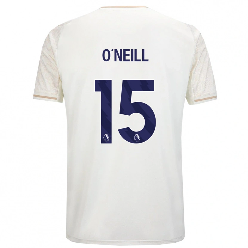 Danxen Homem Camisola Laura-Jayne O'neill #15 Branco Sujo Preto Alternativa 2025/26 Camisa