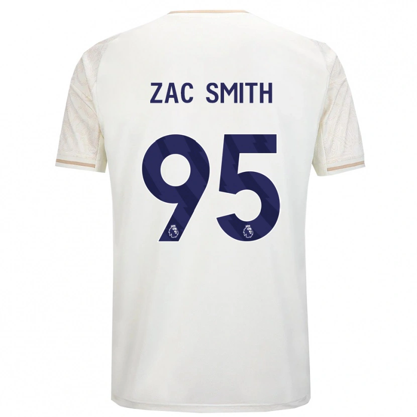 Danxen Homem Camisola Zac Smith #95 Branco Sujo Preto Alternativa 2025/26 Camisa