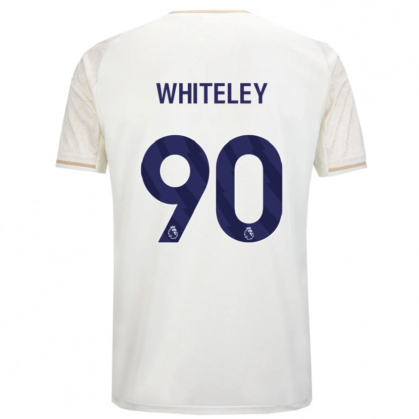 Danxen Homem Camisola Jonathan Whiteley #90 Branco Sujo Preto Alternativa 2025/26 Camisa