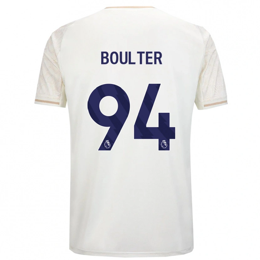 Danxen Homem Camisola Evan Boulter #94 Branco Sujo Preto Alternativa 2025/26 Camisa