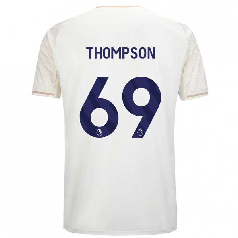Danxen Homem Camisola Kalum Thompson #69 Branco Sujo Preto Alternativa 2025/26 Camisa