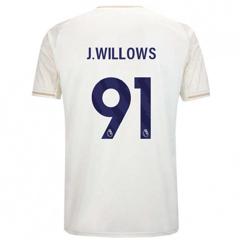 Danxen Homem Camisola Jordan Willows #91 Branco Sujo Preto Alternativa 2025/26 Camisa