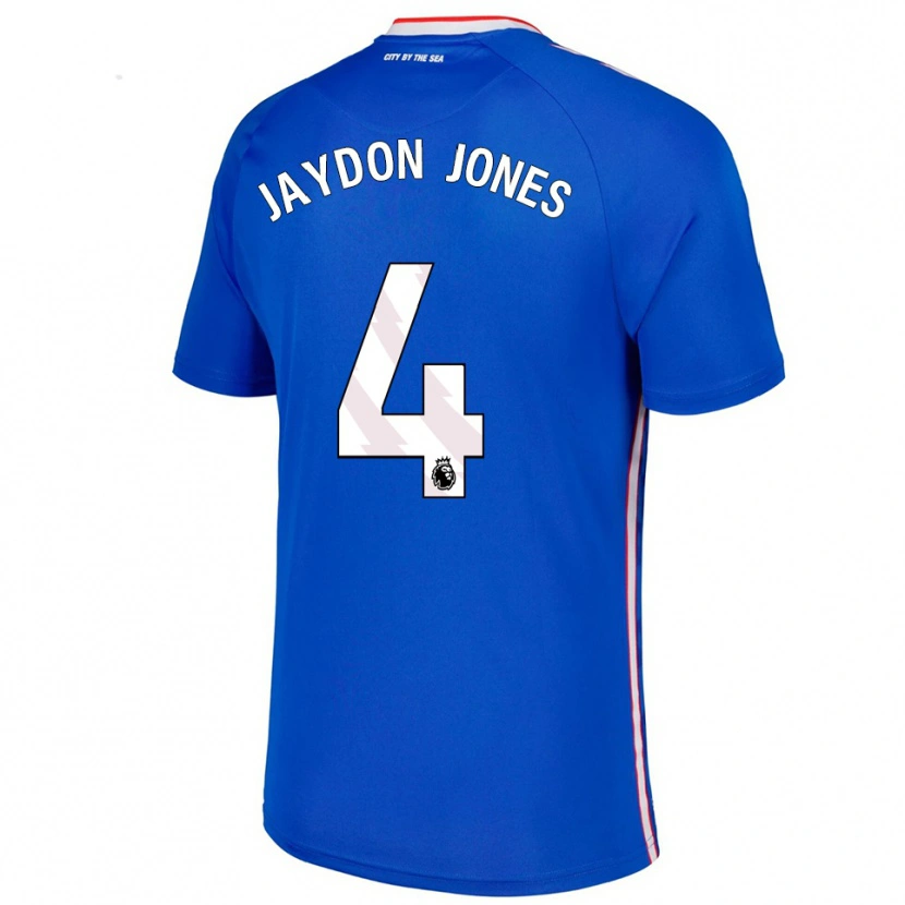 Danxen Homem Camisola Jaydon Jones #4 Azul Branco Alternativa 2025/26 Camisa