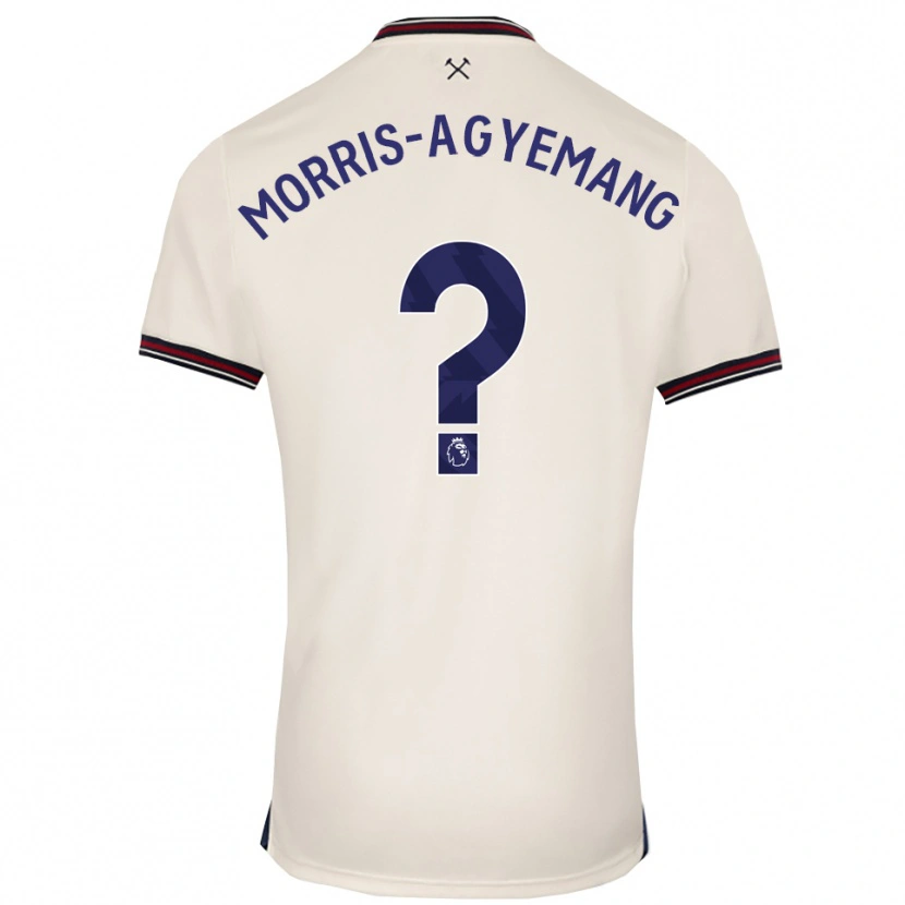 Danxen Homem Camisola Reggie Morris-Agyemang #0 Branco Sujo Alternativa 2025/26 Camisa