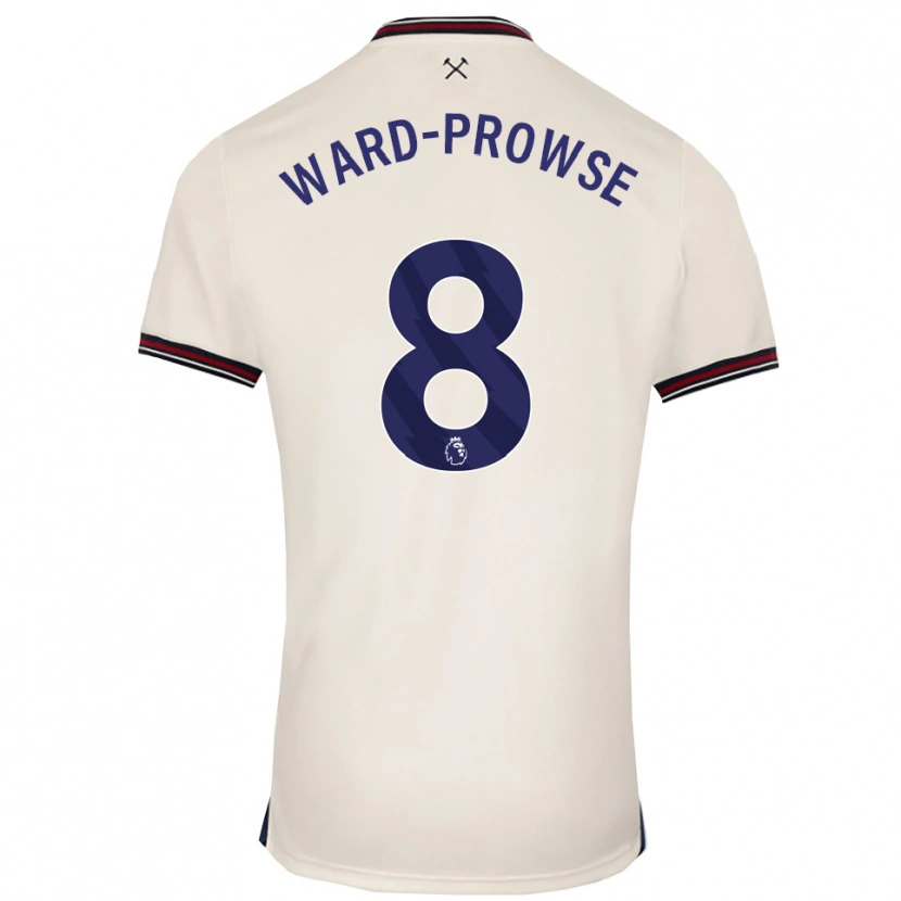 Danxen Homem Camisola James Ward-Prowse #8 Branco Sujo Alternativa 2025/26 Camisa
